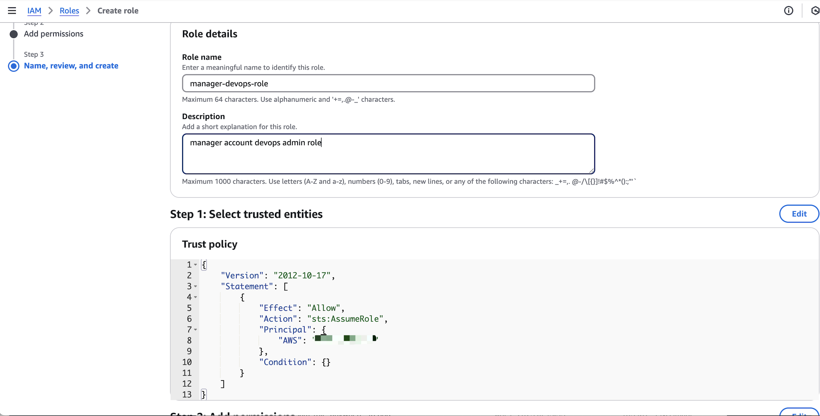 edit trusted entities